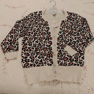Carmen Marc Valvo Leopard Cardigan NWT